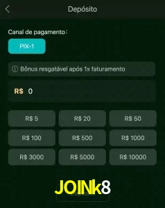 deposits JOINk8
